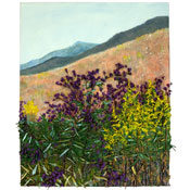 Ironweed with Goldenrod